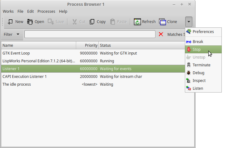 "The process browser"